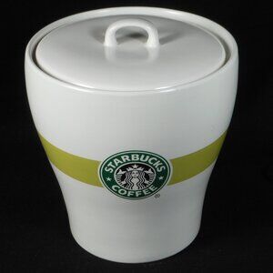 Starbucks heavy ceramic (net 1.7kg) coffee jar with lid